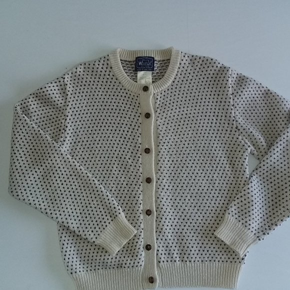 Woolrich Sweaters - Vintage Woolrich cream with red / blue cardigan